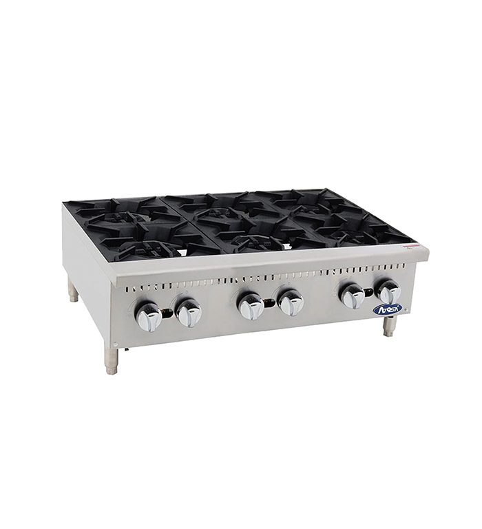 Parrilla Cook Rite 6 quemadores a gas ATHP-36-6