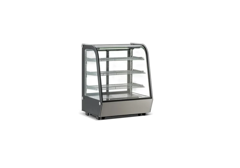 Vitrina refrigerada cristal recto con 4 niveles de exhibición