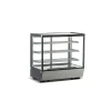 Vitrina refrigerada cristal recto con 4 niveles de exhibición