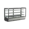 Vitrina refrigerada cristal recto con 4 niveles de exhibición