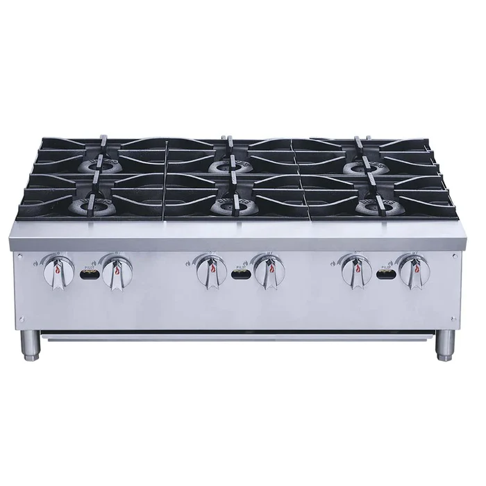 Parrilla Comercial a Gas MIGSA 6 Quemadores