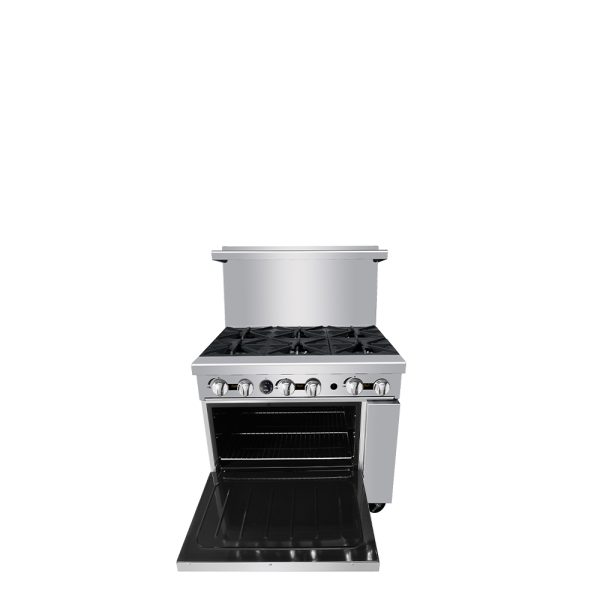 Alternative view of Estufa 6 Quemadores a Gas con Horno AGR-6B CookRite