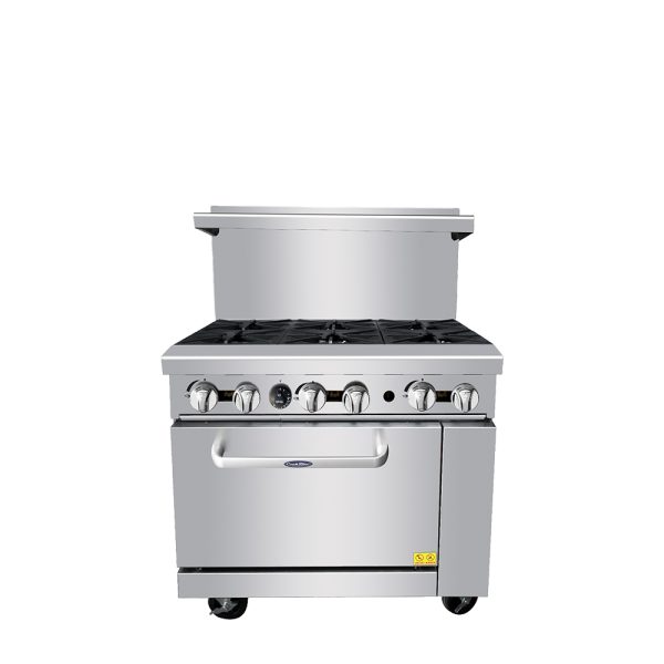 Estufa 6 Quemadores a Gas con Horno AGR-6B CookRite