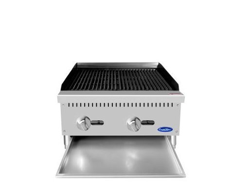 Asador Radiante 24" 2 Quemadores a Gas ATRC-24 CookRite