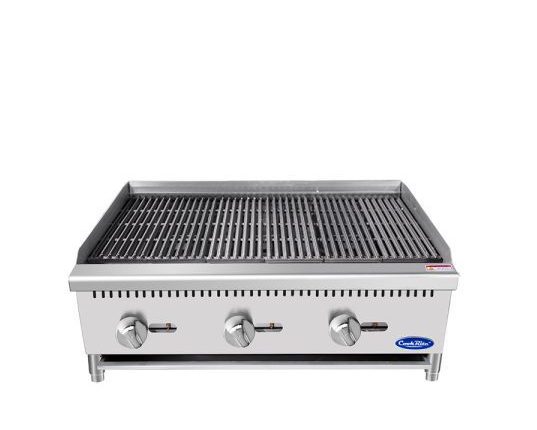 Asador de Piedra 36" 3 Quemadores a Gas ATCB-36 CookRite