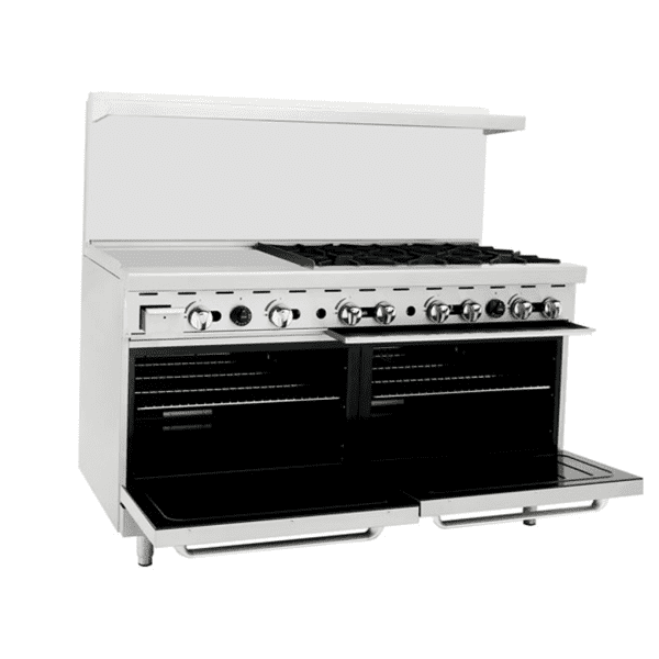 Alternative view of Estufa 6 Quemadores y Plancha 24" Izquierda con Horno a Gas AGR-24G6B CookRite